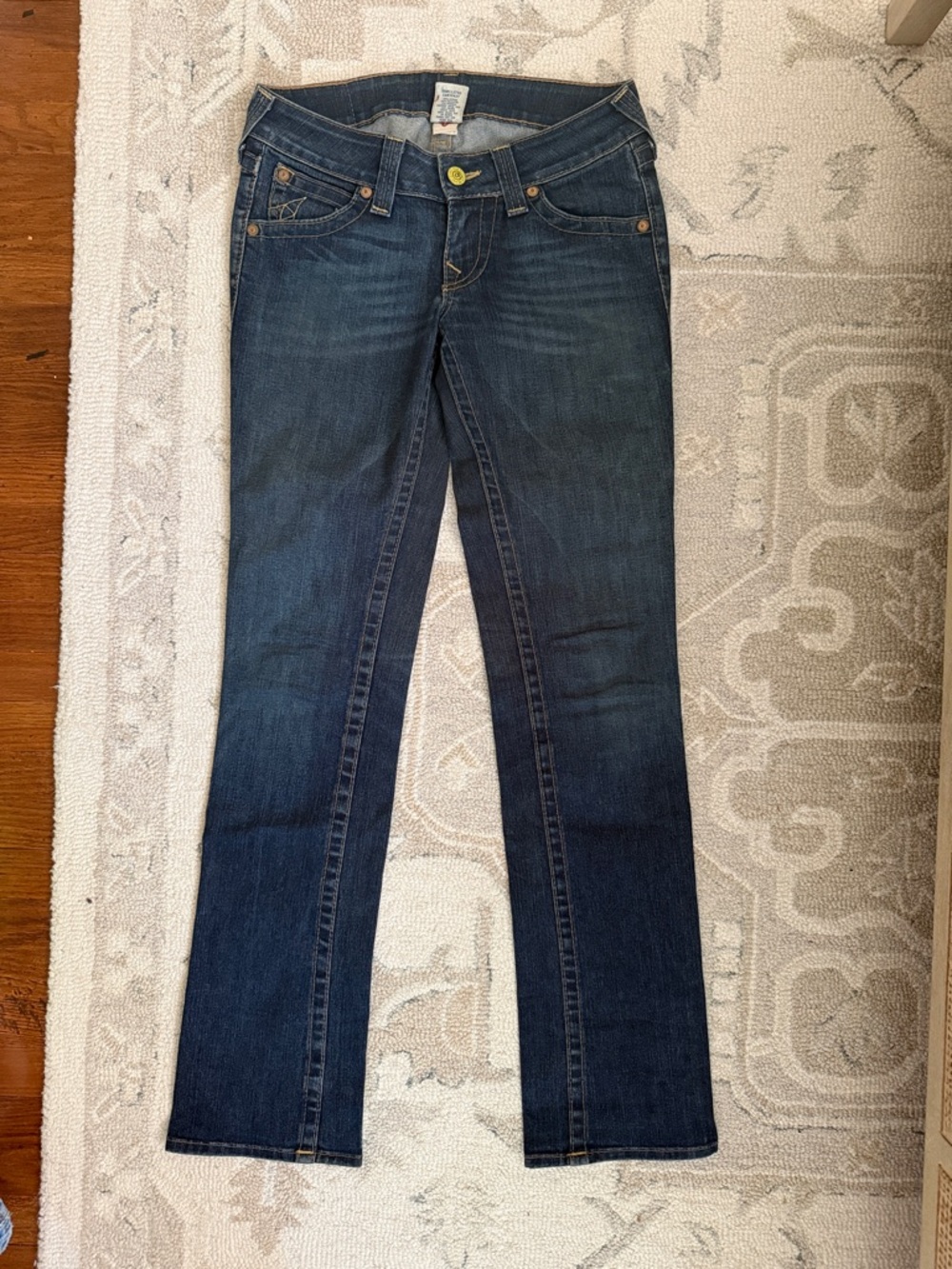 True Religion Dark Indigo Boot-Cut Jeans Iconic Y2K
